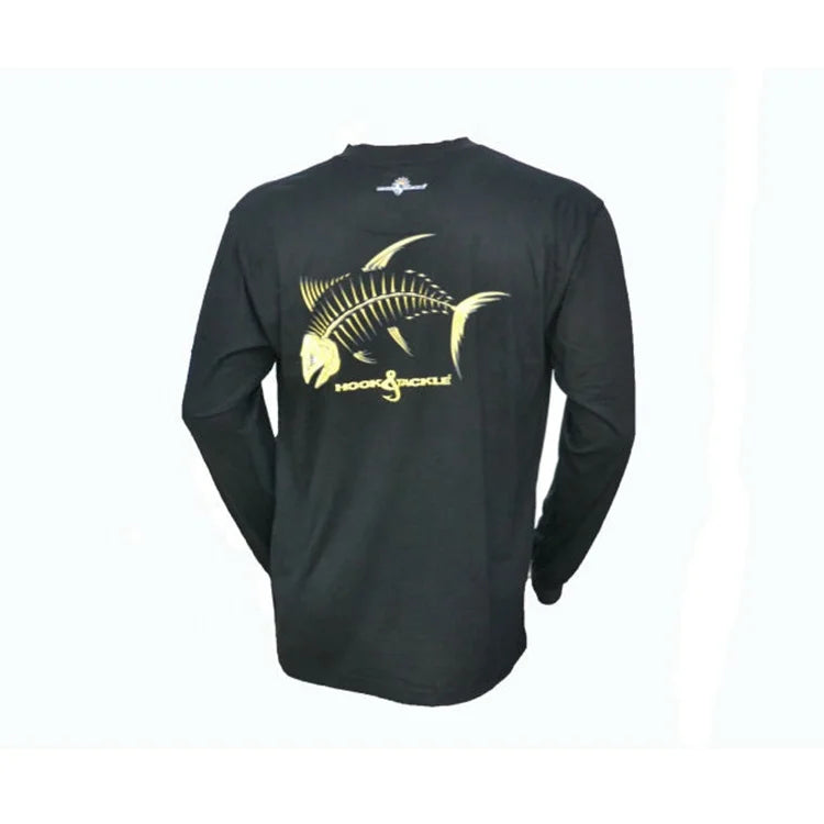 Dry Fit Long Sleeve Performance UPF 50 Breathable Windproof Printed Fishing Shirt