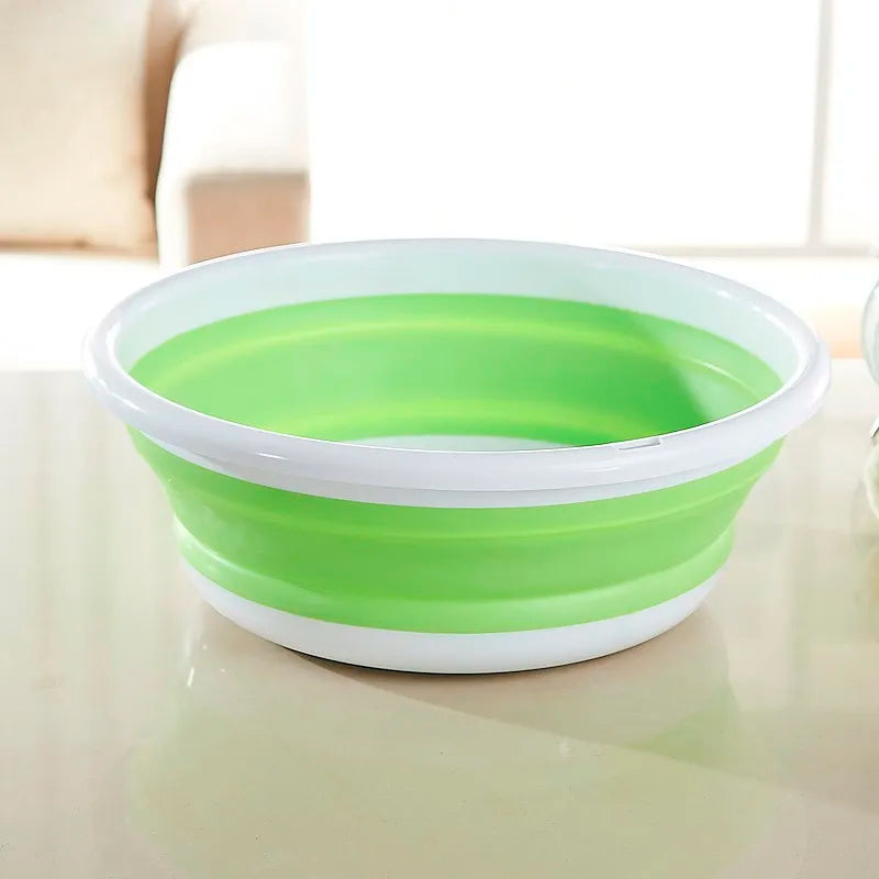Folding Washbasin Portable Folding Washbasin Household Plasticbassine Pliable Collapsible Basin for Student Dormitory MegaBDM