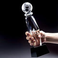 Manufacture Fantasy K9 Crystal 3D Laser Engraved American Soccer Trophy Crystal Glass Rugby Ball Trophies Football Cup Trophy