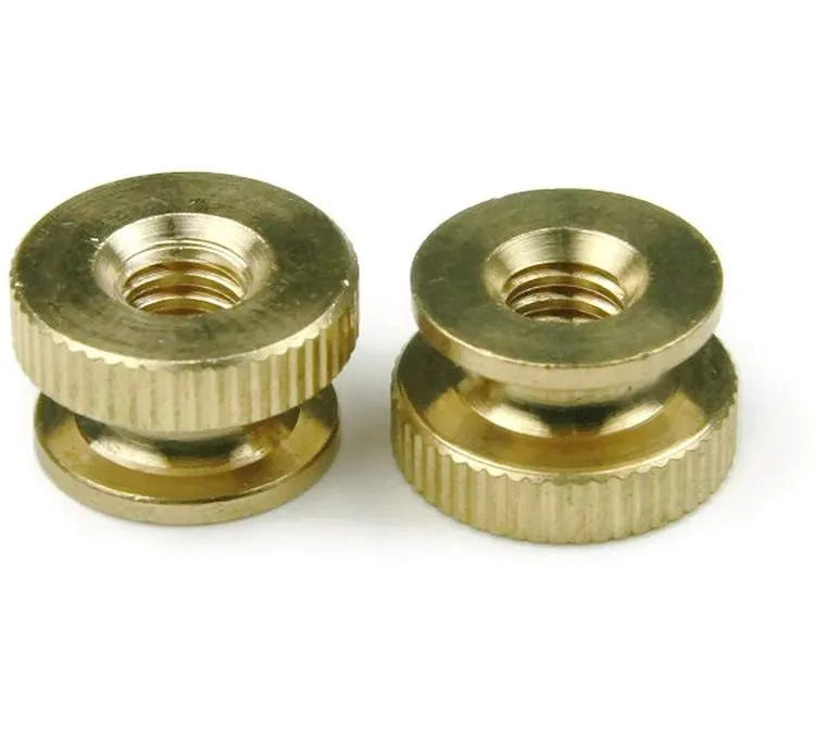 Factory-Made M2-M8 Knurled Brass Thumb Knob Nut Nickel Plated and Passivated Finish