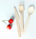 Wholesale Disposable Organic Biodegradable Wooden Spoon and Fork Set for Parties