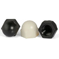 M2-M10 Inner Threaded Hexagon Shaped White Black Plastic Nylon Dome Bolt Cap Nut for Healthcare Water Treatment DIN Standard