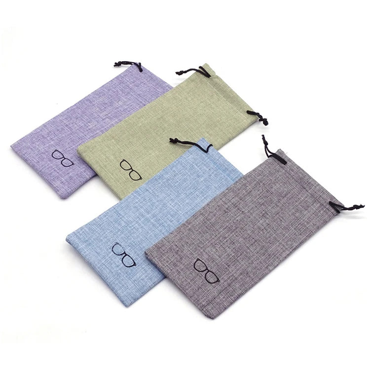 Multi-color Cotton Linen Sunglasses Pouch Eyeglasses Packing Pouch