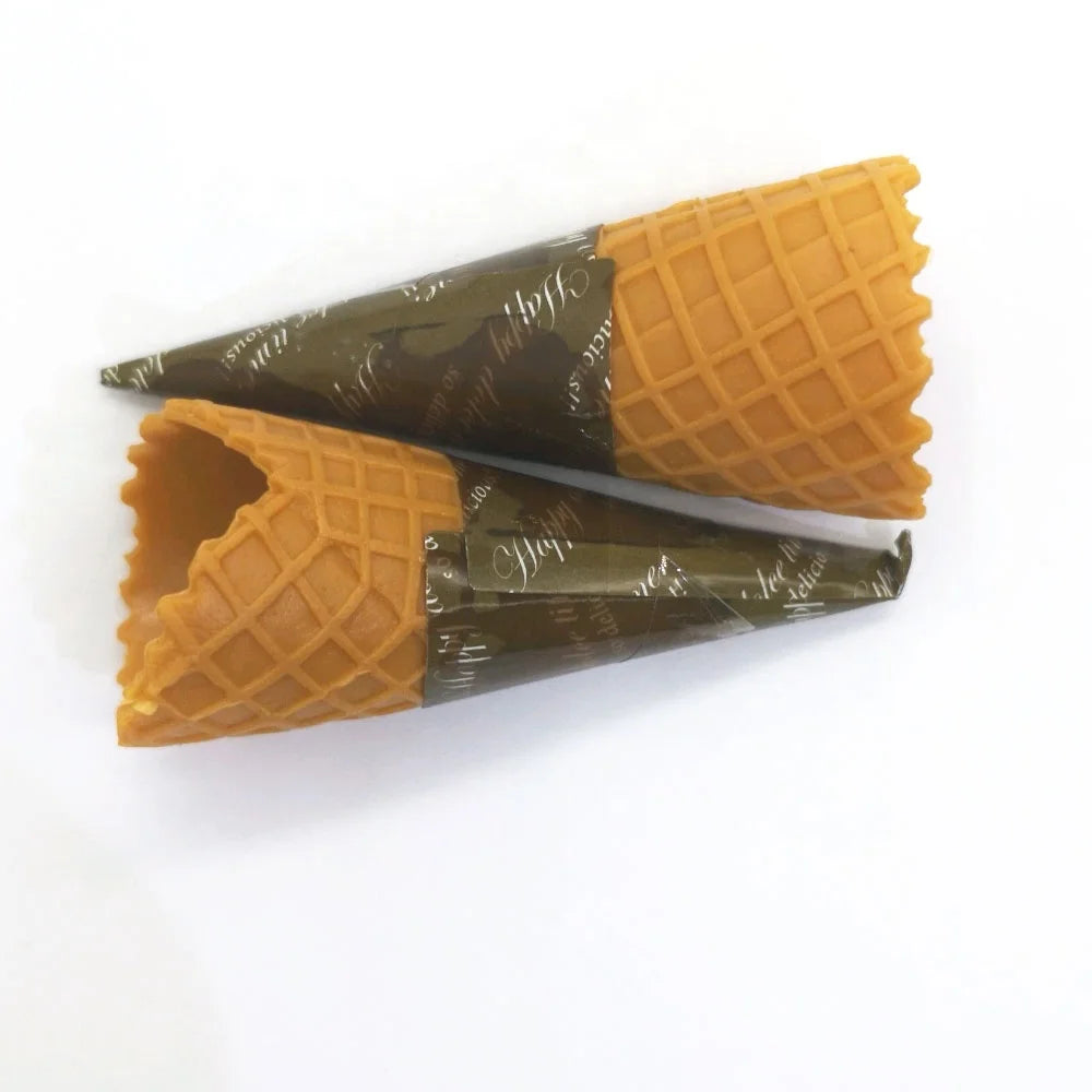 Simulation Food Miniature Ice Cream Cone Charm PVC Plastic Crafts Ice-cream Bottom Slime Accessory DIY Decoration