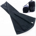Black Cotton Golf Towels With Eyelet and Hook Cotton Golf Towel