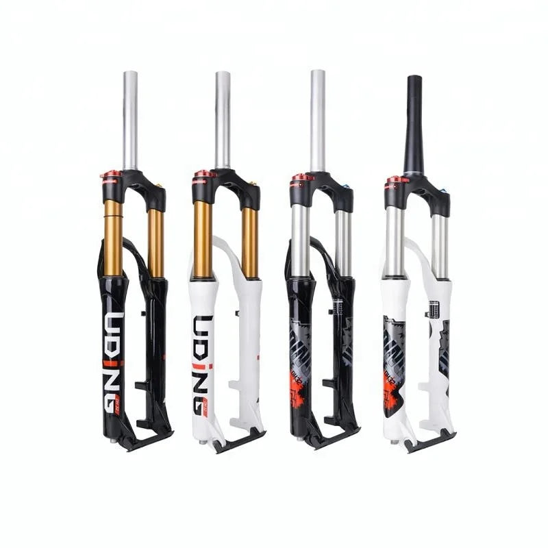UDING 32 Lock 26 Inch 9MM QR Quick Release 100mm Travel MTB Mountain Bike Bicycle Straight Tapered Tube Air Suspension Fork