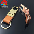 Fashion Men Leather Key Chain Custom Creative Metal Keychain