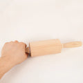Natural House Eco-Friendly Beech Wood Kitchen Tools 30.5CM Baking Tool Handle Roller Rolling Pin with Custom Logo