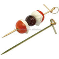 Eco-friendly Disposable Fruit Picks Stick Bamboo Knotted Skewer for Food Cocktail Biodegradable