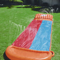 Bestway 52199 Outdoor 2 Racing Slide Garden Splash Water Skating Cloth for 2 Kids