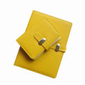 OUV A5 PU Loose Leaf Ring Binder Planner Notebook with Business Card Holder