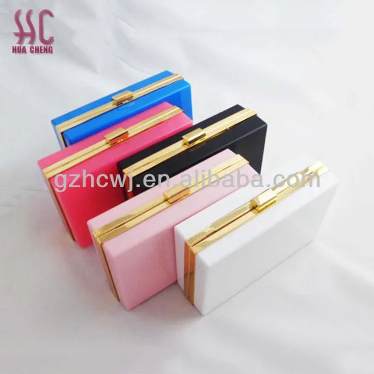 2018 new productswholesale fashion colorful acrylic clutch evening bag lady handbagchina
