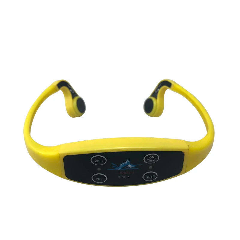 Wireless Swimming Training Earphone with Waterproof FM Transmitter Bone Conduction Receiver Underwater Nose Clip & Earplug Set