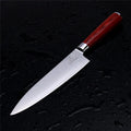 Online Hot Sale Professional Japanese Damascus Steel Chef Knife Set 67 Layers Red Wood Handle Bone Meat Cutting Food Industry