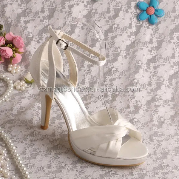 Ivory Bridal Party Sandals High Heeled