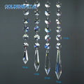 GOLDENHAITAI 14mm Crystal Octagon Beads with Icicle Drop Prism Hanging Crystal Lamp Pendant Garland Chain for Chandelier