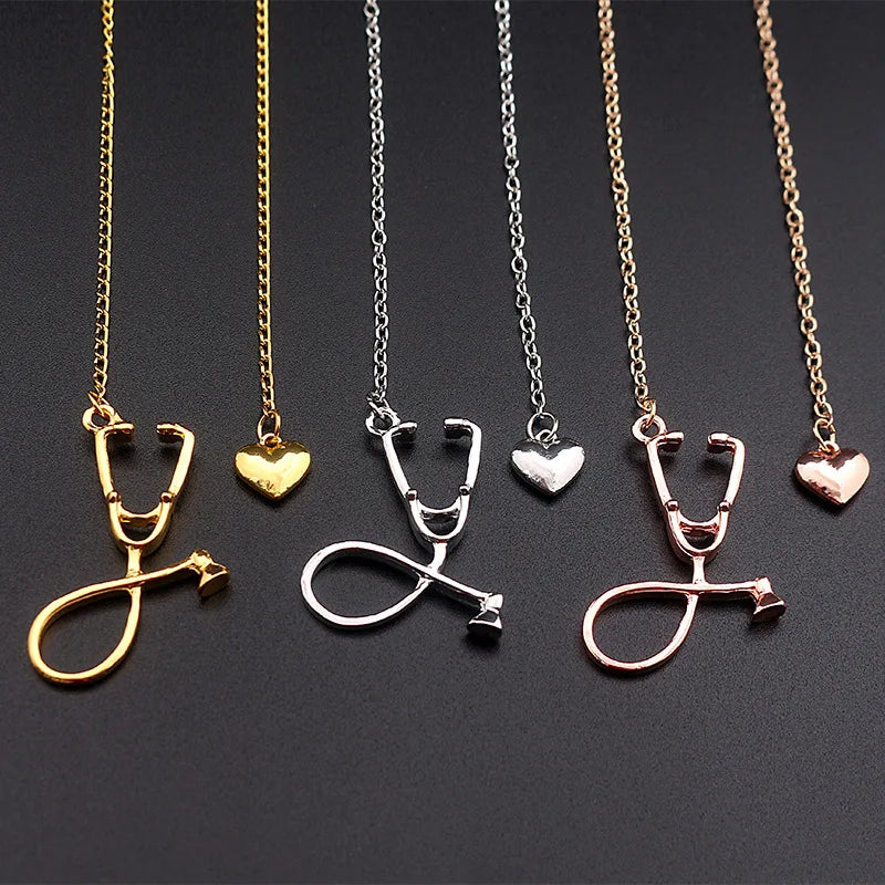 Trend New Design Stethoscope Pendant Necklace for Women Jewelry