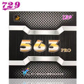 Friendship 729 ITTF Approved 563 Pro Table Tennis Bat Cover Pimples Out Red and Black 38/40 Hardness 8 Control 9 Speed