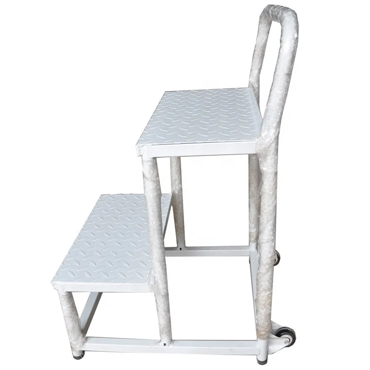 Convenient Custom Flexible Stainless Platform Ladder with Wheels