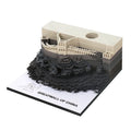 The Great Wall 3D Laser Cut Memo Pad Sticky Note Pad With Retail Box