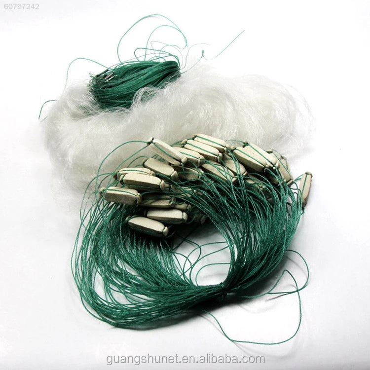 Net/large Nets Plastic Net/green PE Fishing Nets Plastic Woven Bag or As Required Catch Fish Monofilament White and Blue GS YW01