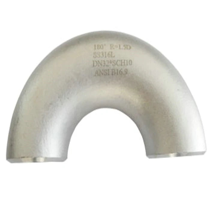 ASTM Stainless Steel 304L 304H 316H Pipe Bending 180D 6 INCH SCH40S SS316Ti  Pipe Fittings Bend