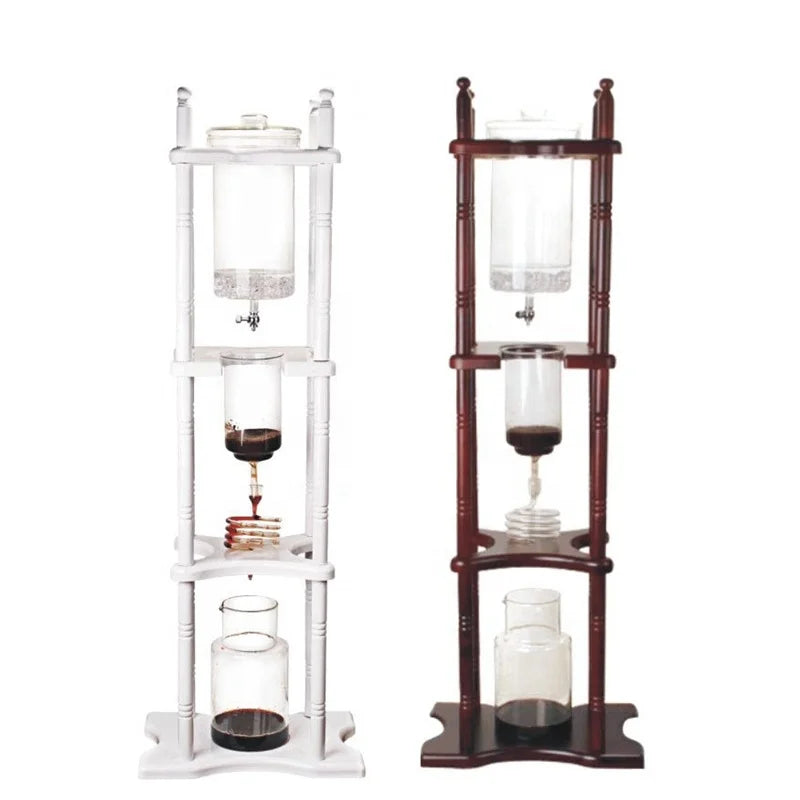 BD25 Hot Sale GATER 25Cups Dutch Iced Coffee Maker Wood Stand Ice Coffee Drip New Style Cold Brewer