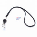 Fashion Silicone Crystal Custom Adjustable Eco-Friendly Neck Lanyards with Bling Rhinestone Spring Design