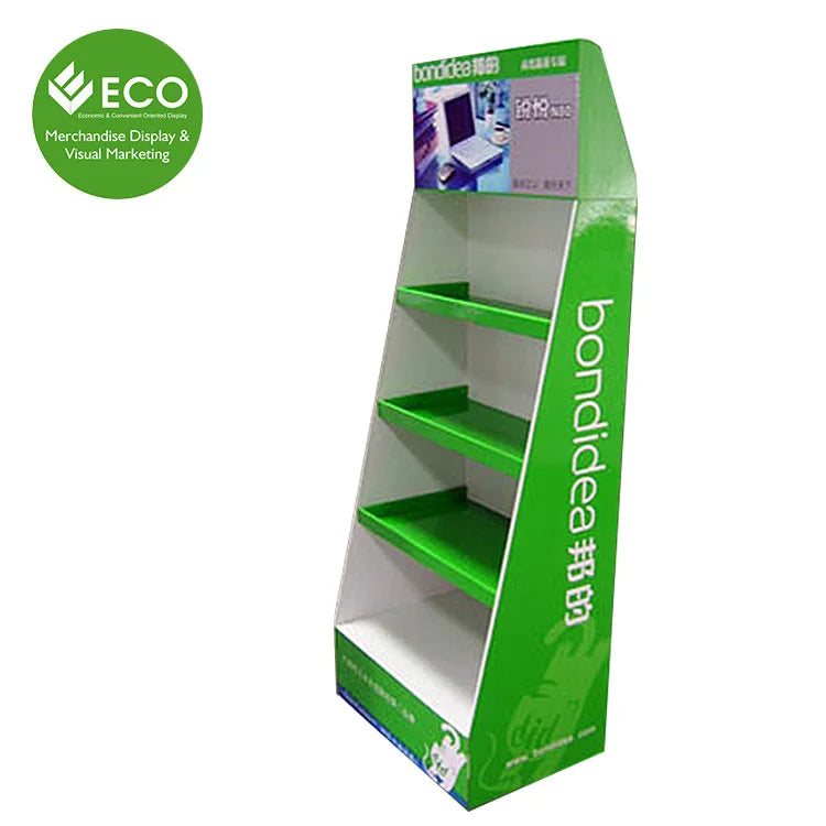 Strong Corrugated Bar LCD Display for Protein Supplements Pharmacy Display Stand POS Stand