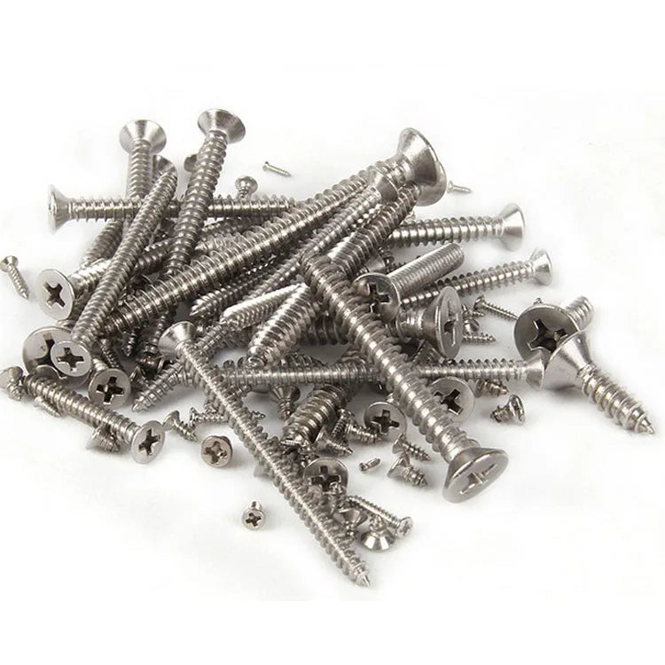 Csk Phillips M6 Flat Head Self Tapping Screw Cross Recessed Countersunk Head Tapping Screw