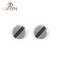 Punk Style Women's Men's 925 Gothic Screw Stud Earrings