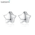 LUOTEEMI Fashion Lovely Star Shape Stud Earrings Real Gold Plated Korea Cute Earring Gift for Girl Wholesale Jewelry