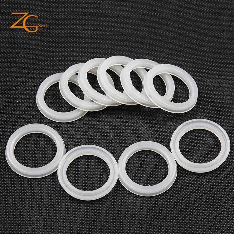 Food Grade White Translucence Silicone Ring Rubber O-ring Rubber Silicone Rubber Seal