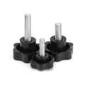 M8 Star Big Head Black Plastic Head Screw Bolt