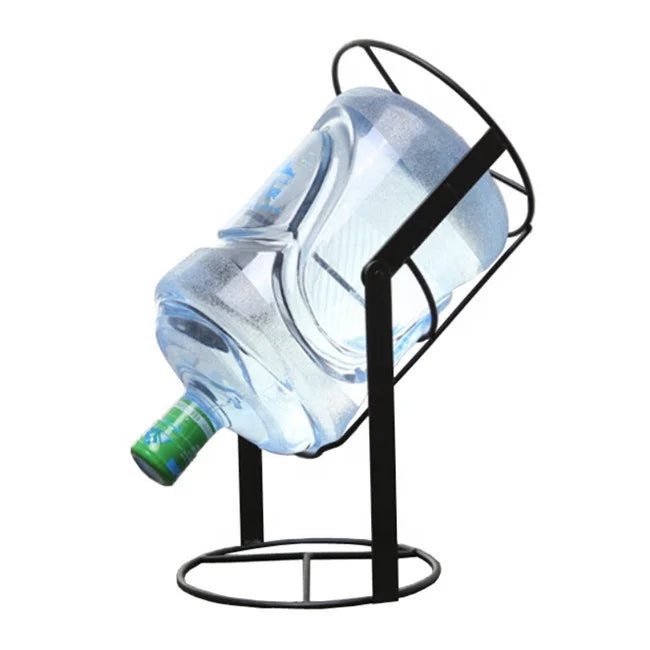 Modern 5 Gallon Water Bottle Rack Easy-to-Fold Metal with Detachable Feature