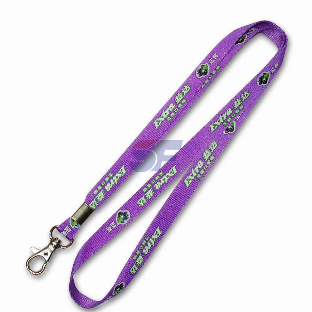Customized Advertising Promotional ShinyFans Brand Polyester Lanyard Custom Logo Options Adjustable Size 1/2 Sides Printing PMS