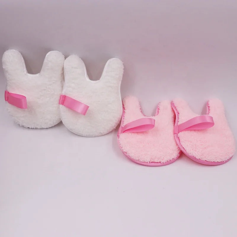 Cute Rabbit Shape Reusable Makeup Remover Pads Washable Magic Product Customized Makeup Remover Pad