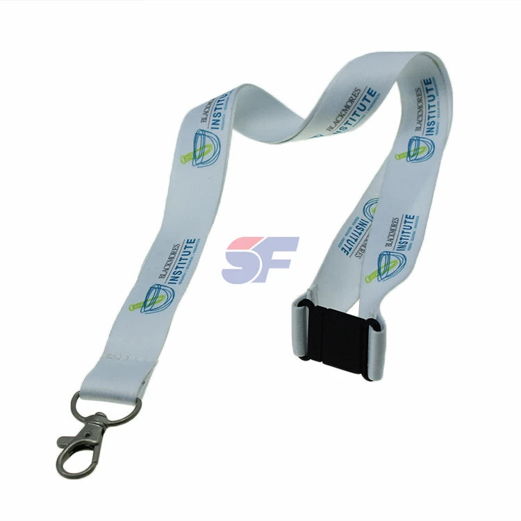 Hot Sale Custom Bulldog Dog Polyester Lanyard with Heat Transfer Print