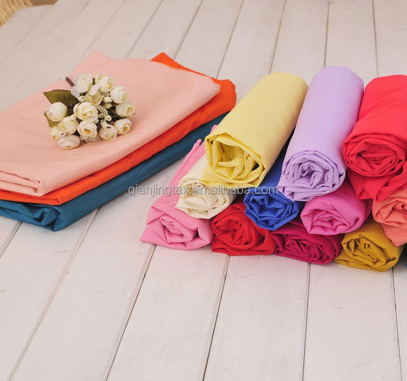 Factory Direct Smooth Soft Stretch 100D Polyester Spandex Chiffon Fabric Dyed Solids for Girls' Dresses Cheap Price