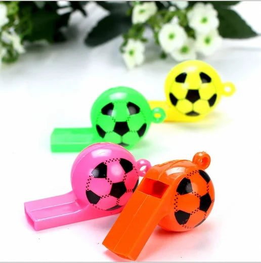 Wholesale Cheap Promotional Lanyard Plastic Football Whistle Outdoor Referee Whistle
