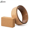 Hot Selling Eco-Friendly Balance Cork Wooden Yoga Wheel Fitness Essential