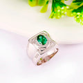 Jewelry Non Tarnish 925 Sterling Silver Classic Funny Engagement Wedding Rings with Zircon Stone for Men