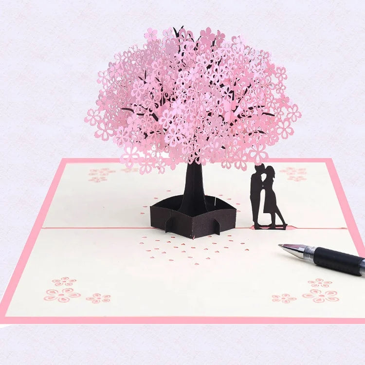 3D Greeting Cards Laser Cut Handmade Funny Pop up Greeting Cards for Wedding