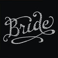 Wholesale New Fashion Custom the Bride Hotfix Rhinestone Transfer Printing