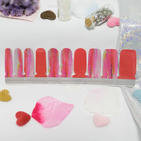 Korean Fashion Eco-friendly Non-toxic 2D Plastic Nail Art Stickers for Full Nail Polish Wraps
