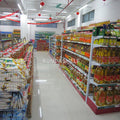 Back Mesh Shelf Customized Multi Layer for Convenience Store Gondola Shelving Rack 1) Supermarket 2)stores Q235B Steel 10 Sets