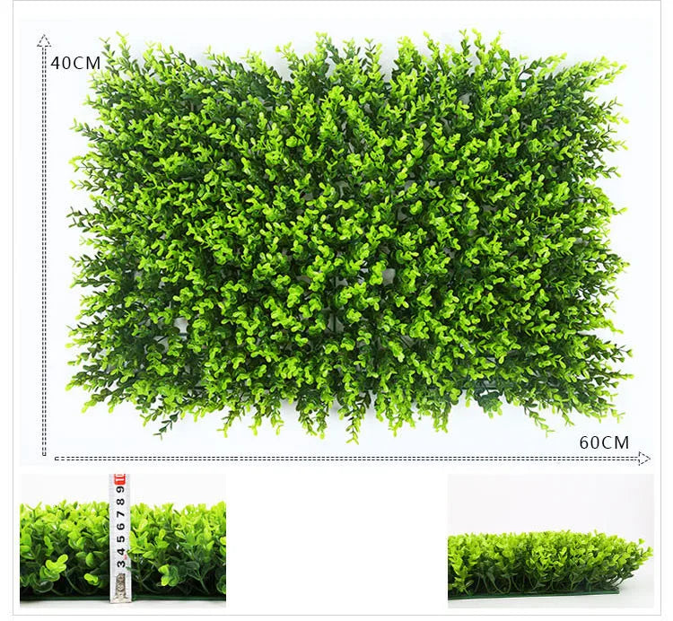 20\" X 20\" Artificial Boxwood Topiary Hedge Panels Indoor/Outdoor Grass Plant for Garden & Home Decor with Moss