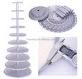 Aluminum Alloy 10 Tiers Wedding Cake Display Tower Round Cupcake Stand Tower for Party Large Event