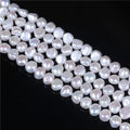 9-10mm Cultured Side Drilled Natural Pearl Loose Strand