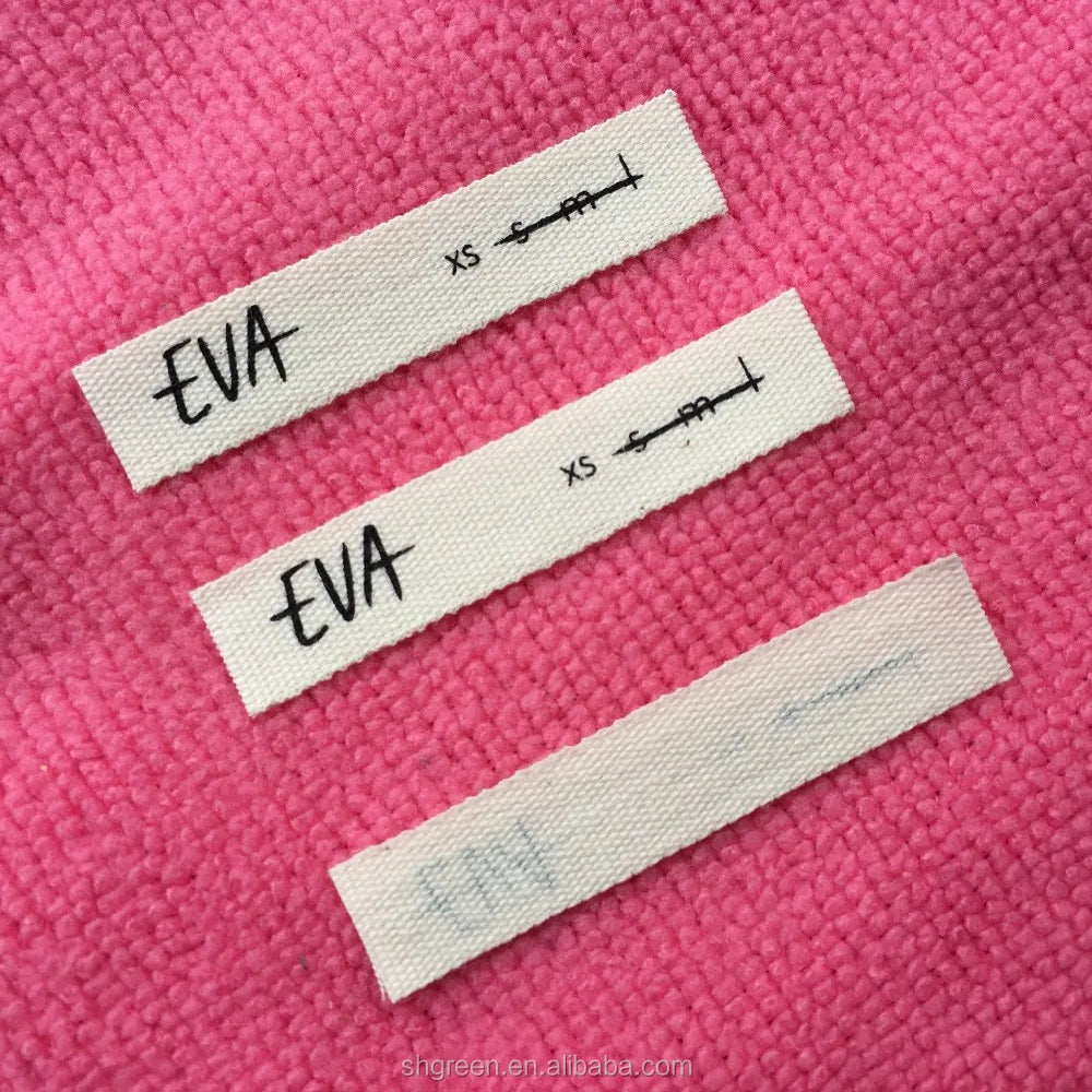 Printed 100% Cotton Neck Collar Labelshandmade Sizes Cotton Tags